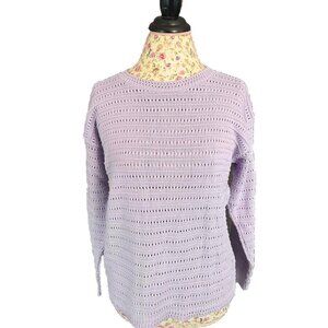 Vintage basic editions purple sweater nwt size small